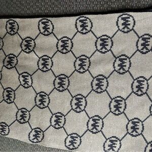 Michael Kors Brown and Black Patterned Scarf